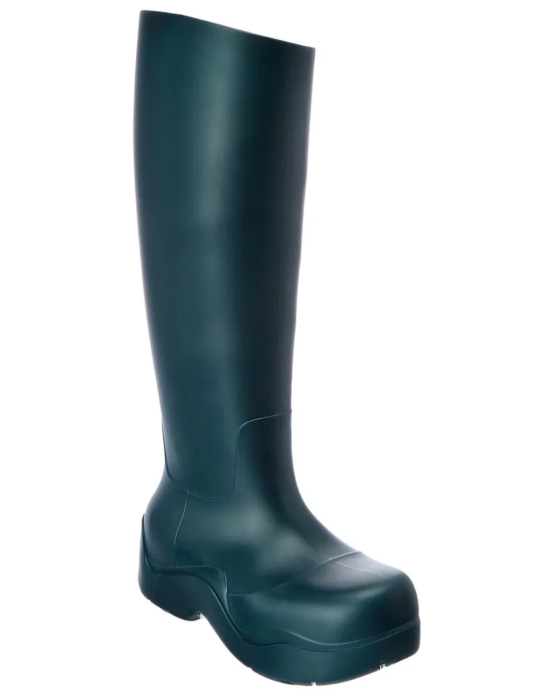 Bottega Veneta The Puddle High Rubber Boot Blue