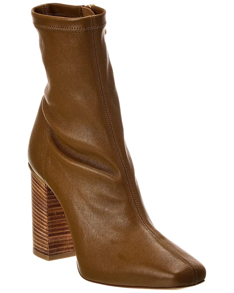 Chloé Ambre Leather Bootie Brown
