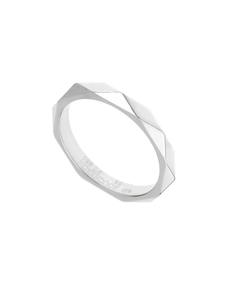 Boucheron Platinum Diamond Facette Ring (Authentic Pre-Loved Nocolor