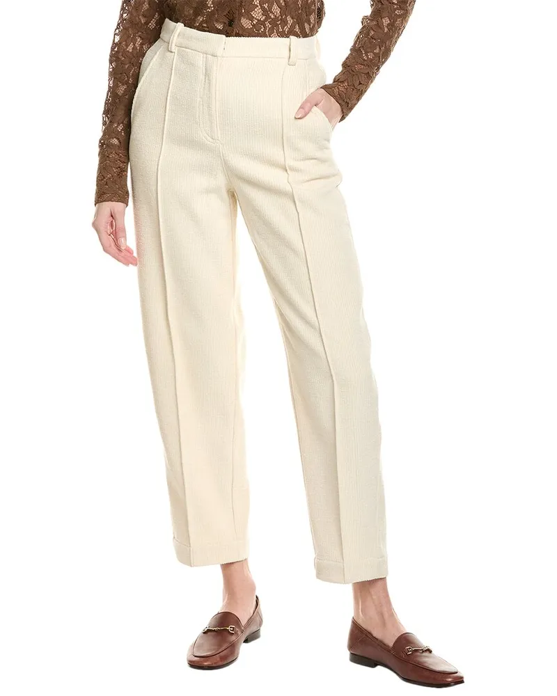 HUGO BOSS Tatepa Wool-Blend Corduroy Pant White