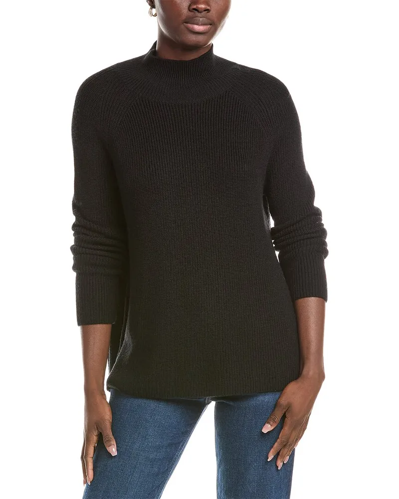 Eileen Fisher Turtleneck Wool Sweater Nocolor
