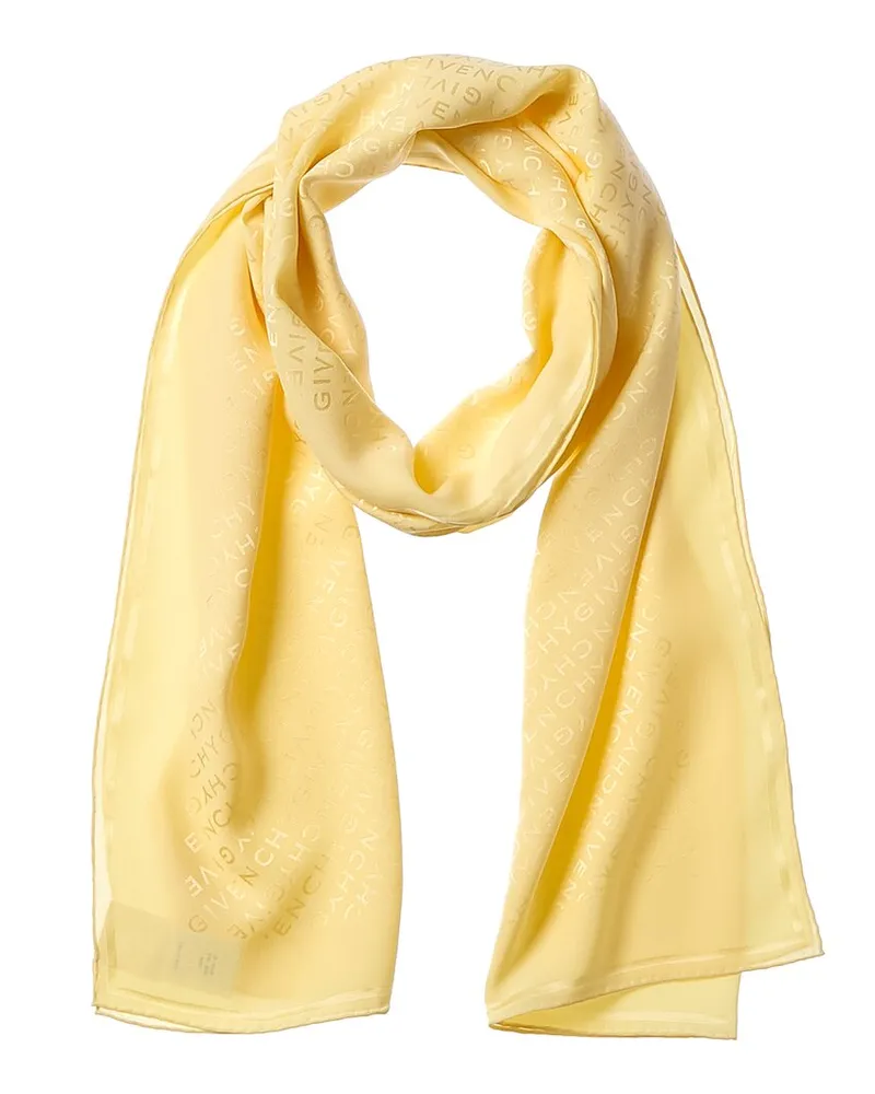 Givenchy Silk Scarf Yellow