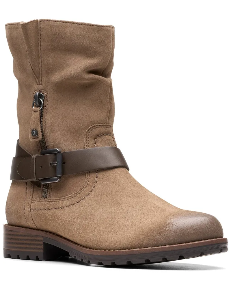Clarks Nissini Pearl Suede Western Boot Nocolor