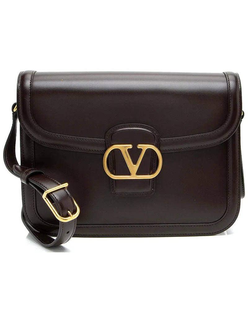 Valentino Garavani Brown Leather 9to5 Shoulder Bag (Authentic Pre-Loved Nocolor