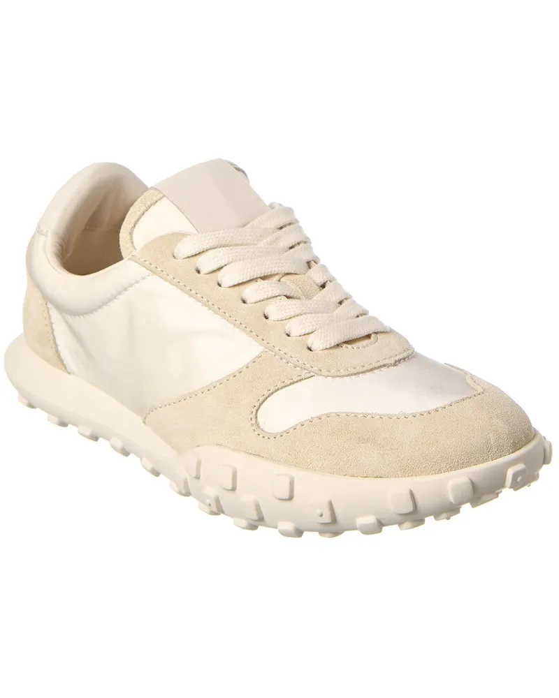 Jil Sander Nylon & Suede Sneaker White