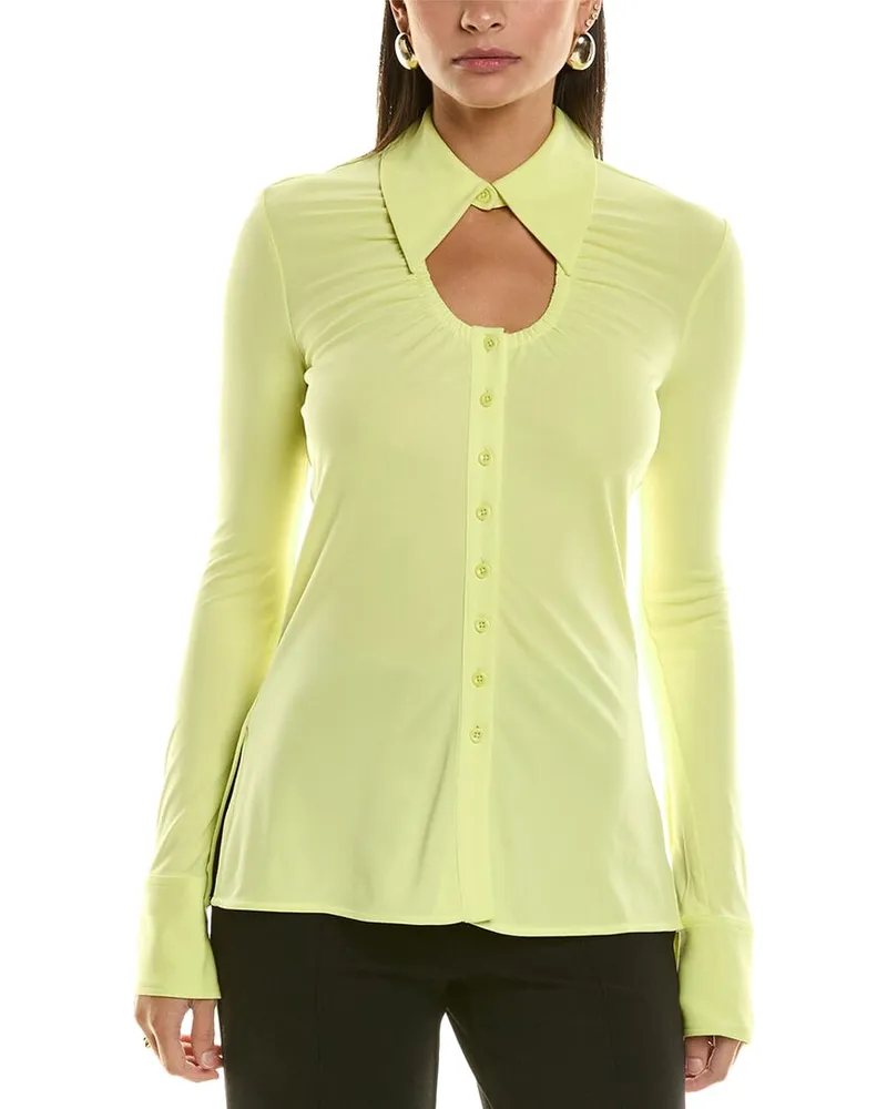 Proenza Schouler White Label Button-Up Shirt Green