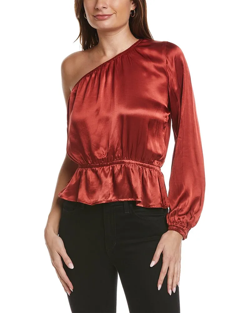 Nation Ltd Kamari One-Shoulder Top Red