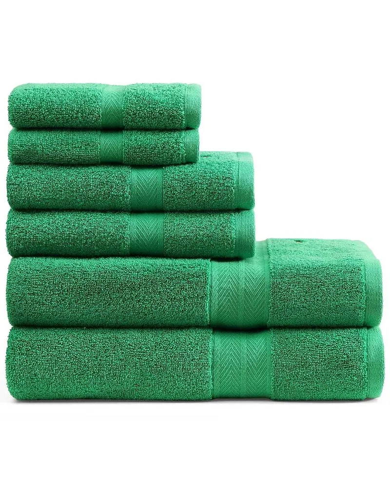 Tommy Hilfiger 200 Thread Count Modern American Solid Carded Cotton Z-Twist 6pc Towel Set Nocolor