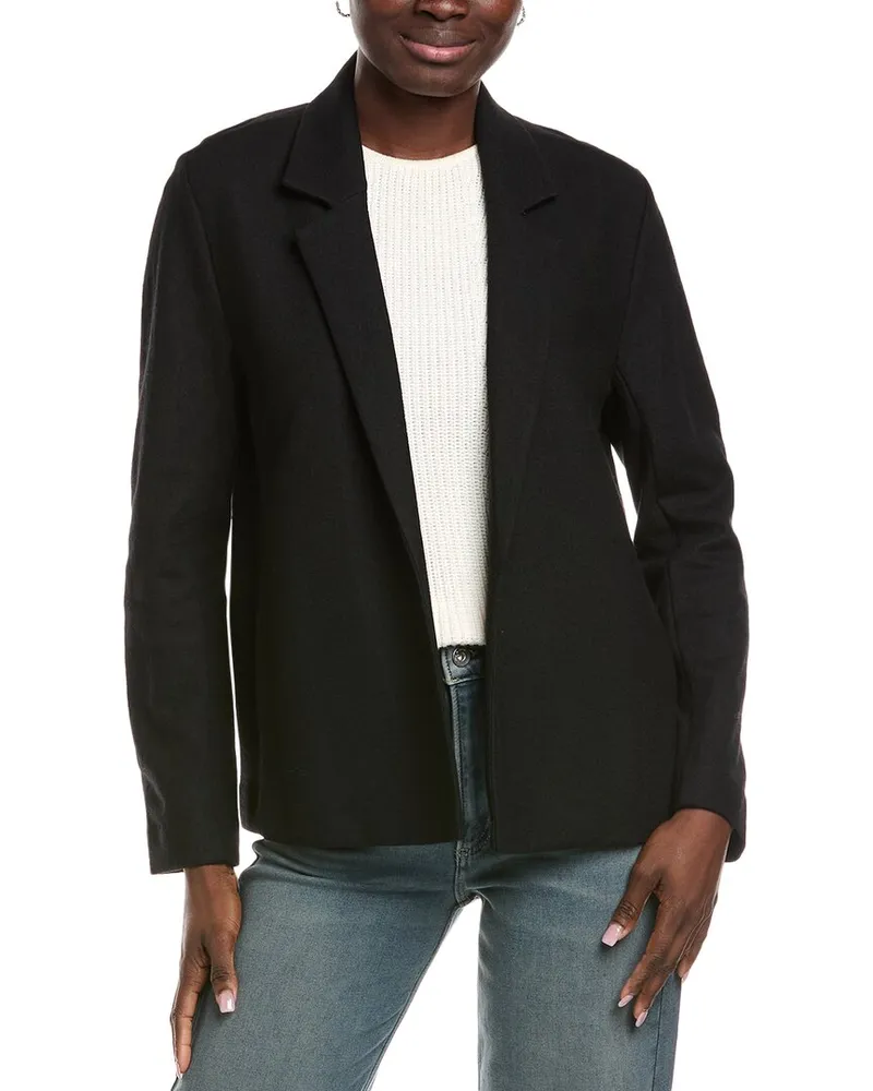 Eileen Fisher Wool Blazer Black
