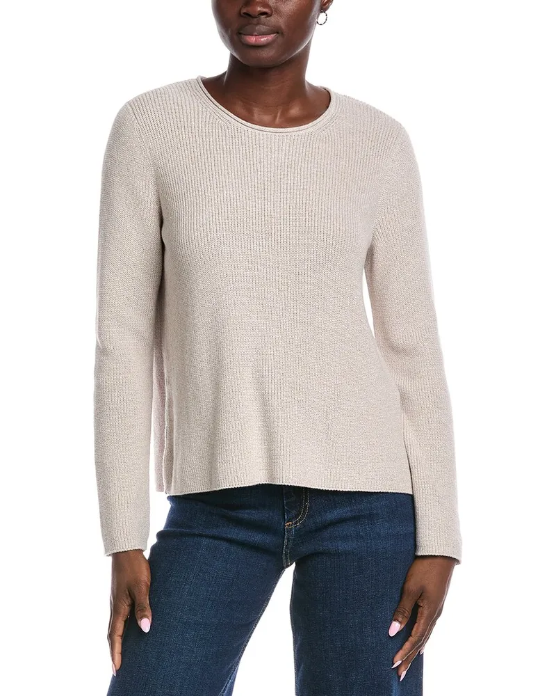 Eileen Fisher Crewneck Sweater Tan