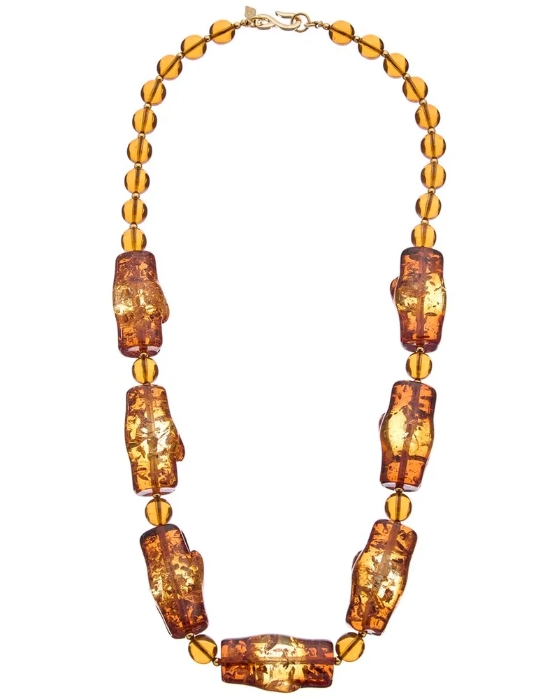 Kenneth Jay Lane 18K Plated Bead Necklace Nocolor