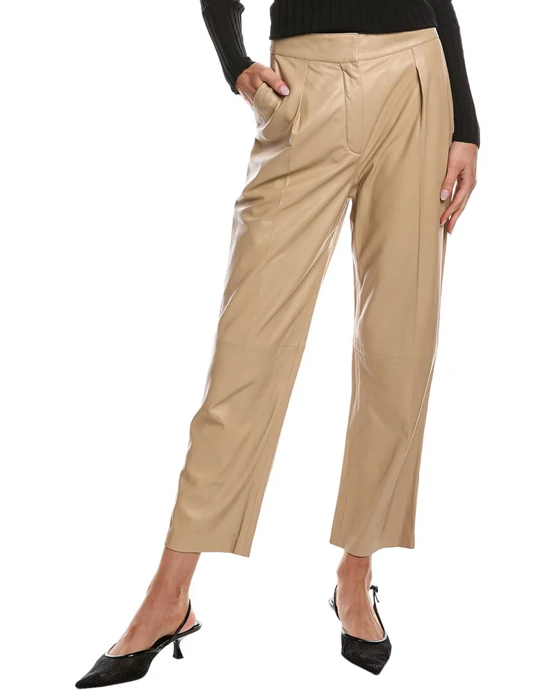 IRO Adero Leather Pant Beige
