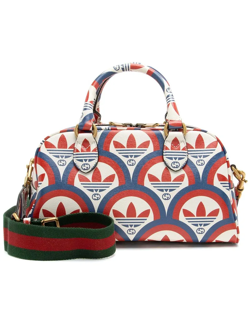 Gucci Blue Calfskin x adidas Interlocking G Mini Duffle (Authentic Pre-Loved Nocolor