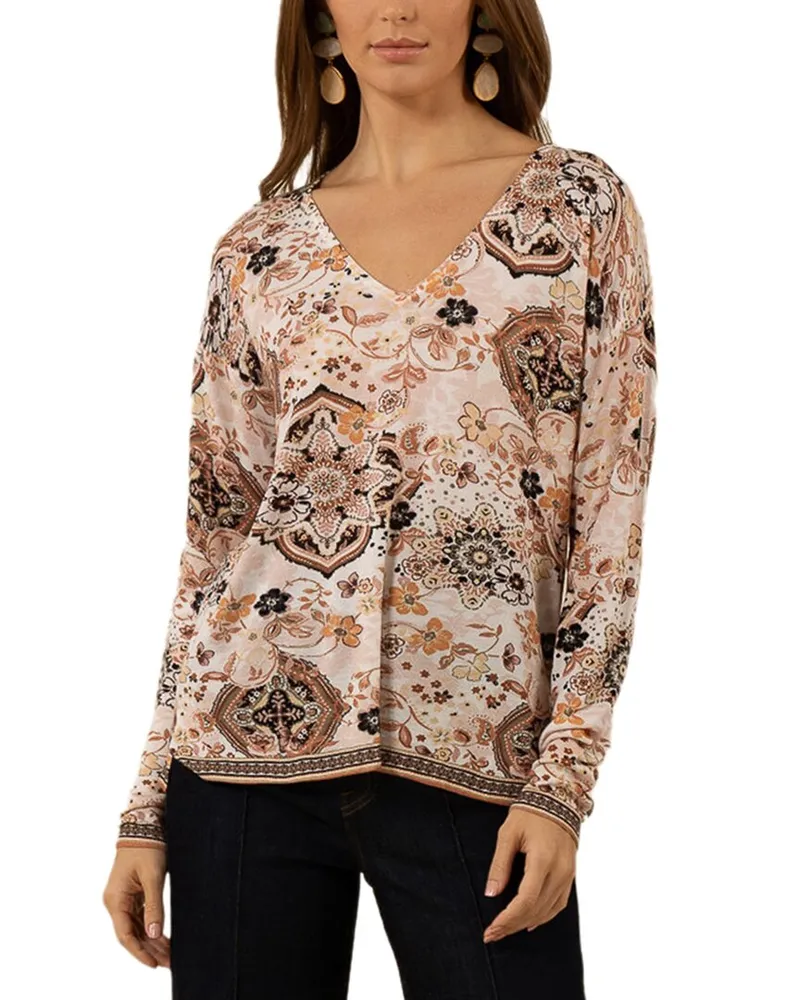 Hale Bob Alondra Blouse Nocolor