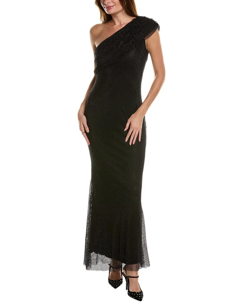 taylor Fishing Net Gown Black