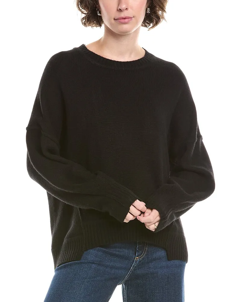 No Name NONAME High-Low Cashmere Sweater Black