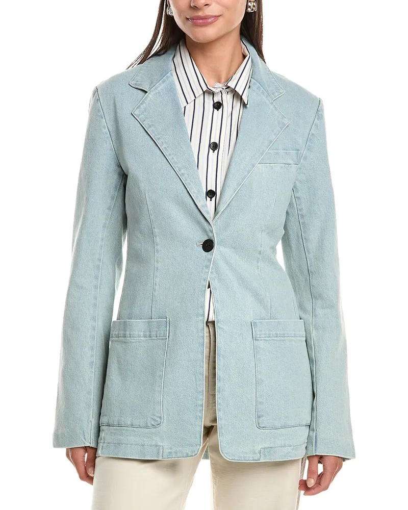 Proenza Schouler Freya Denim Blazer Blue