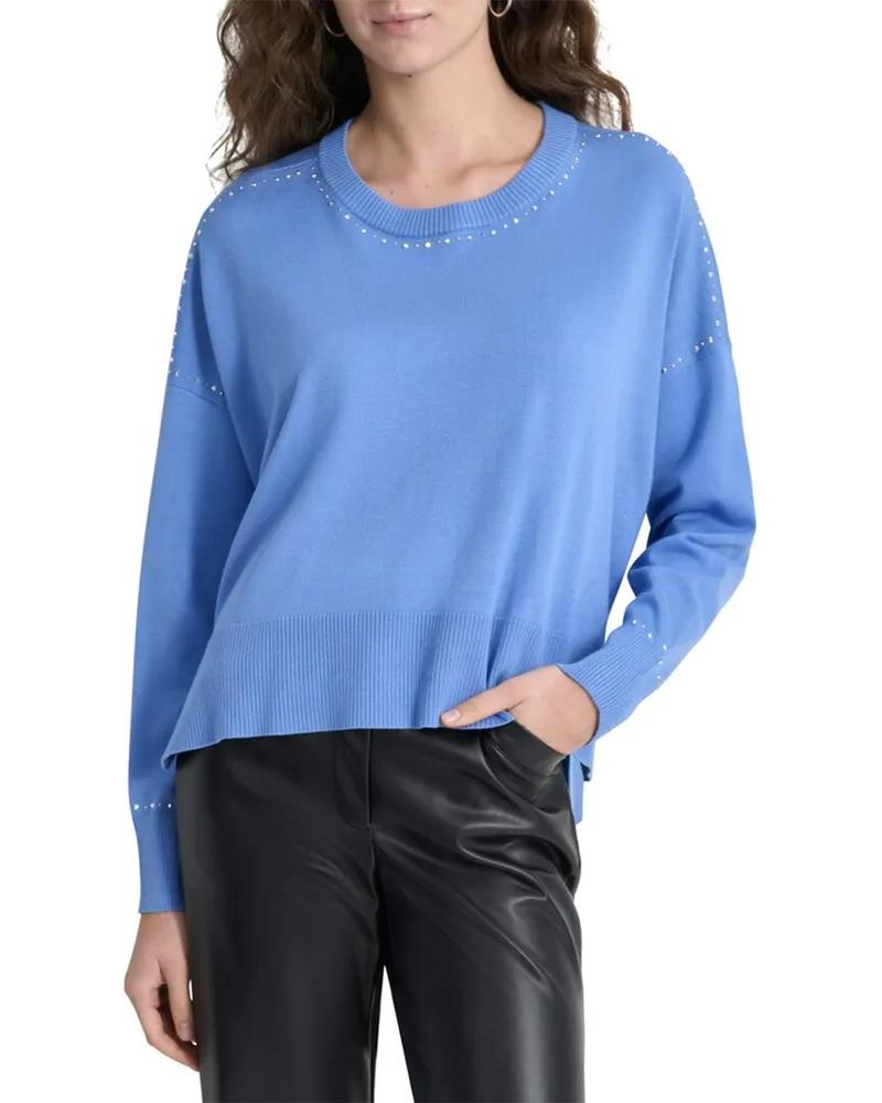 DKNY Studded Sweater Blue