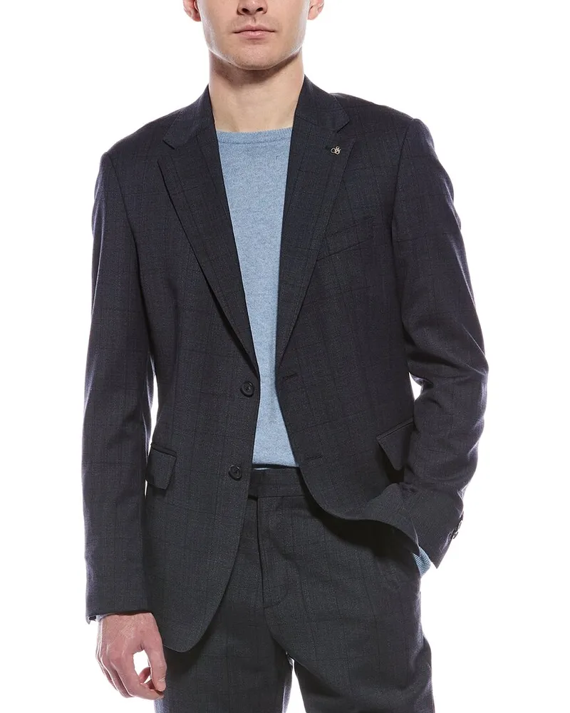 Scotch&Soda Wool-Blend Modern Fit Jacket Blue