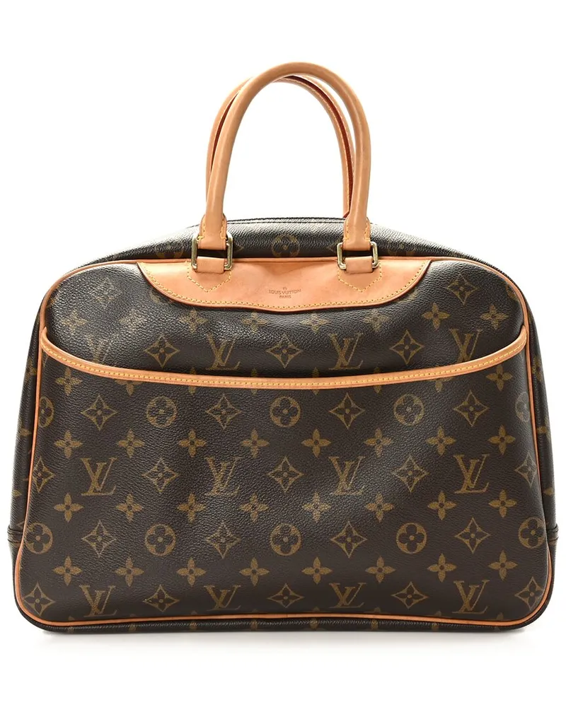 Louis Vuitton Brown Monogram Coated Canvas Deauville (Authentic Pre-Loved Nocolor