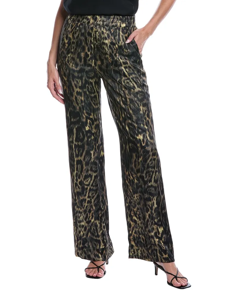 AllSaints Charli Silk-Blend Trouser Yellow