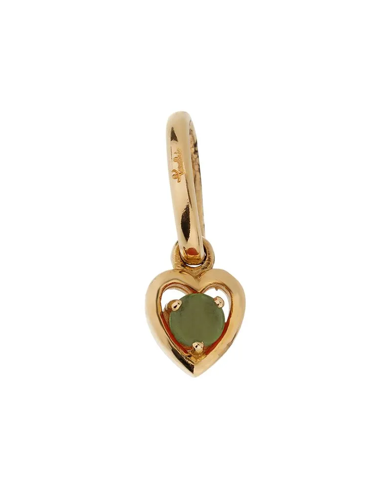 Pomellato 18K 0.30 ct. tw. Green Chalcedony Heart Pendant (Authentic Pre-Loved Nocolor