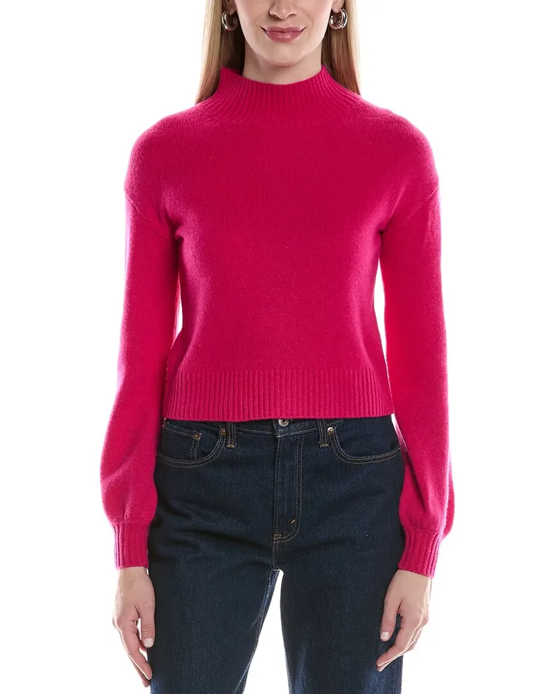 philosophy Balloon Sleeve Cashmere Sweater Pink