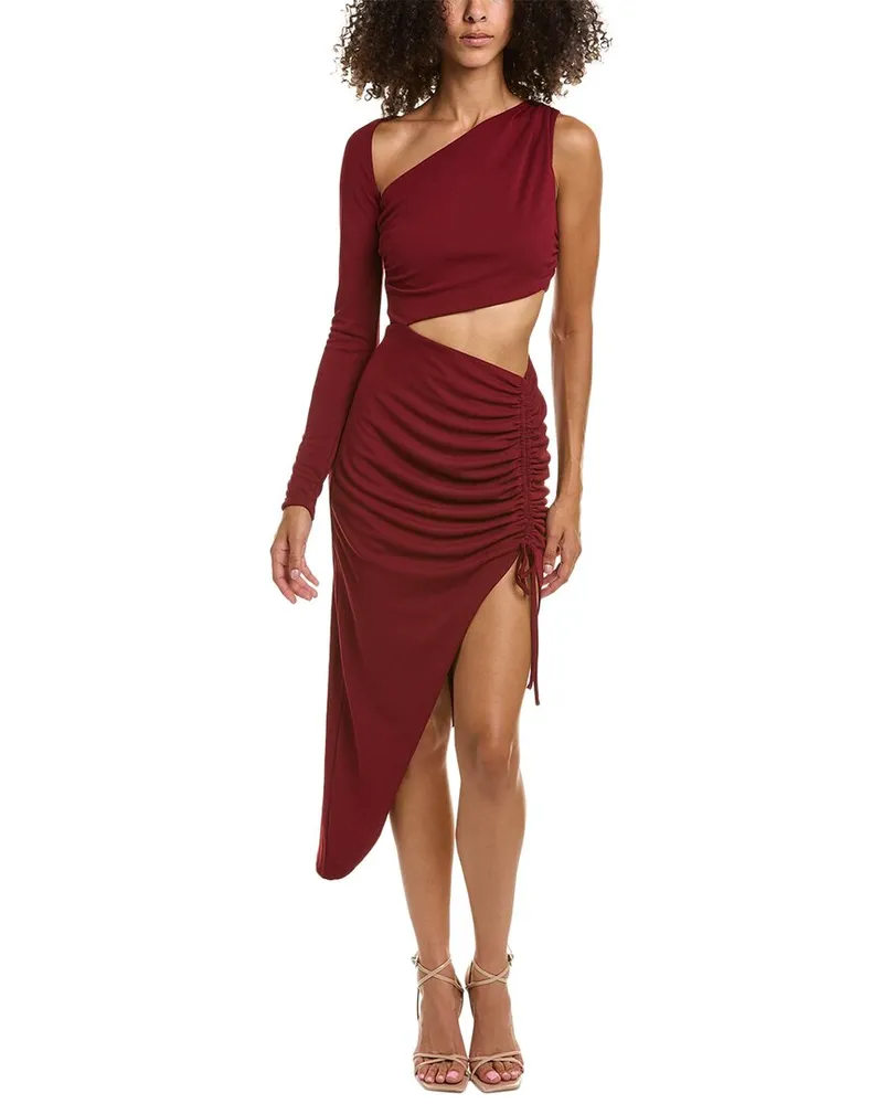 NICHOLAS Paulina Midi Dress Red