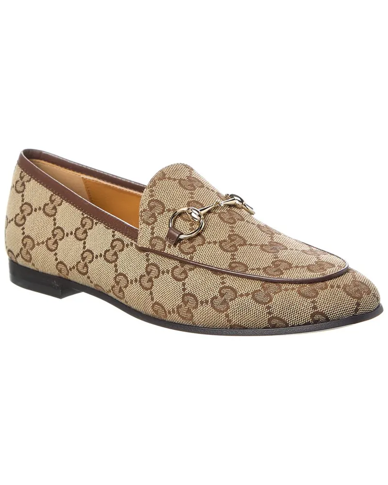 Gucci Jordaan GG Canvas Loafer Beige