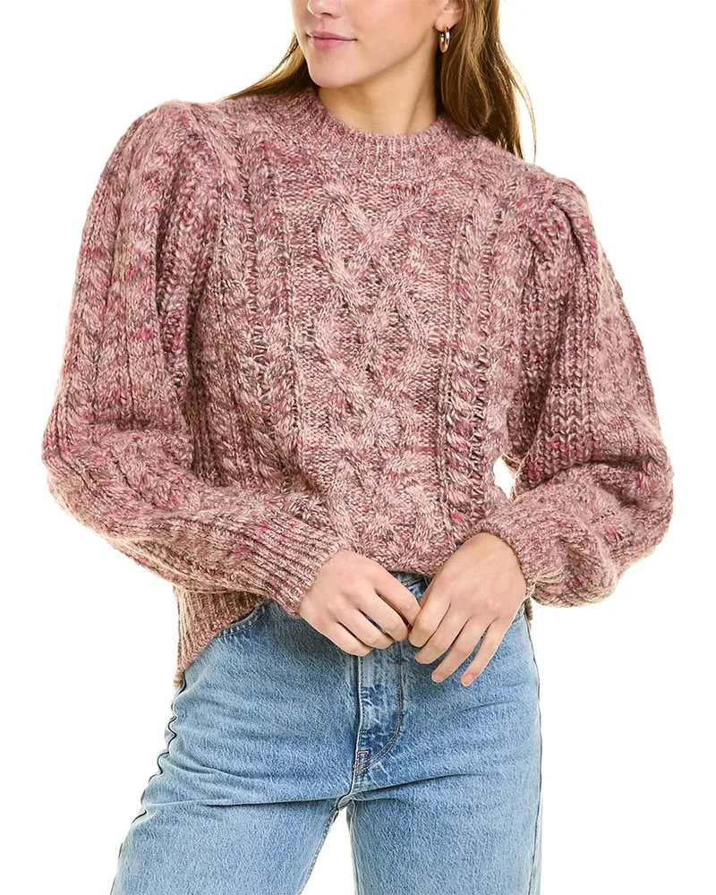 Isabel Marant Etoile Raith Wool & Alpaca-Blend Sweater Pink