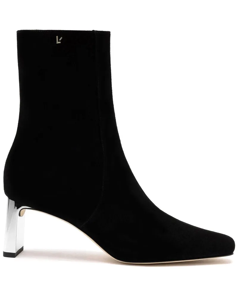 Larroude Alexis Suede Bootie Black