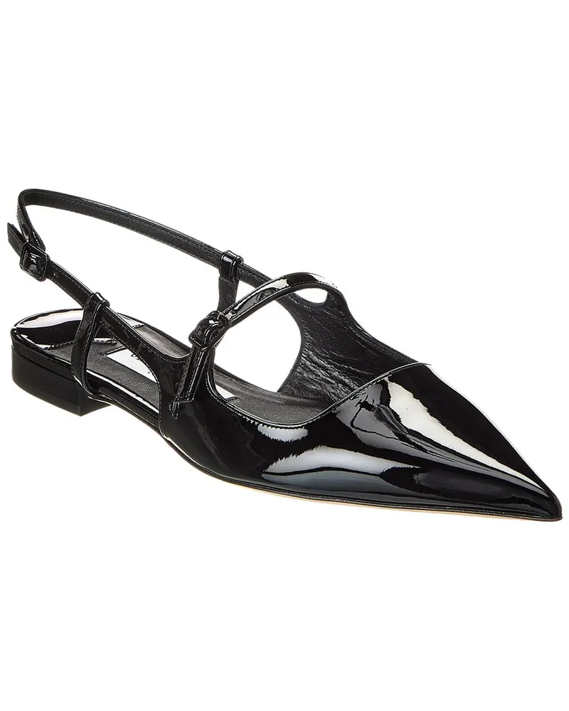 Jimmy Choo Didi Patent Slingback Flat Black