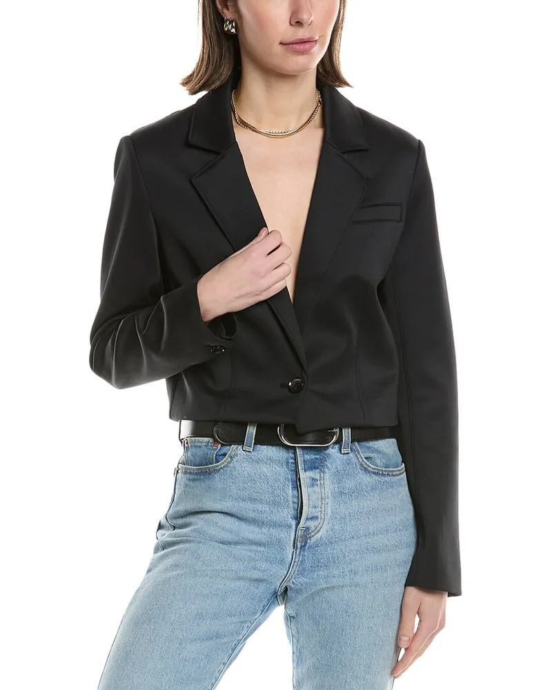 HUDSON Jeans Cropped Blazer Black