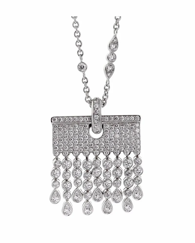 Chopard 18K 4.34 ct. tw. Diamond Tassel Drop Sautoir Necklace (Authentic Pre-Loved Nocolor