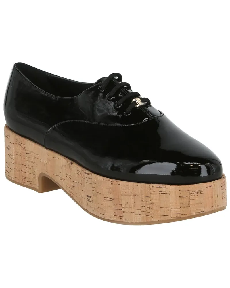 Ferragamo Viviane Patent Platform Oxford Black