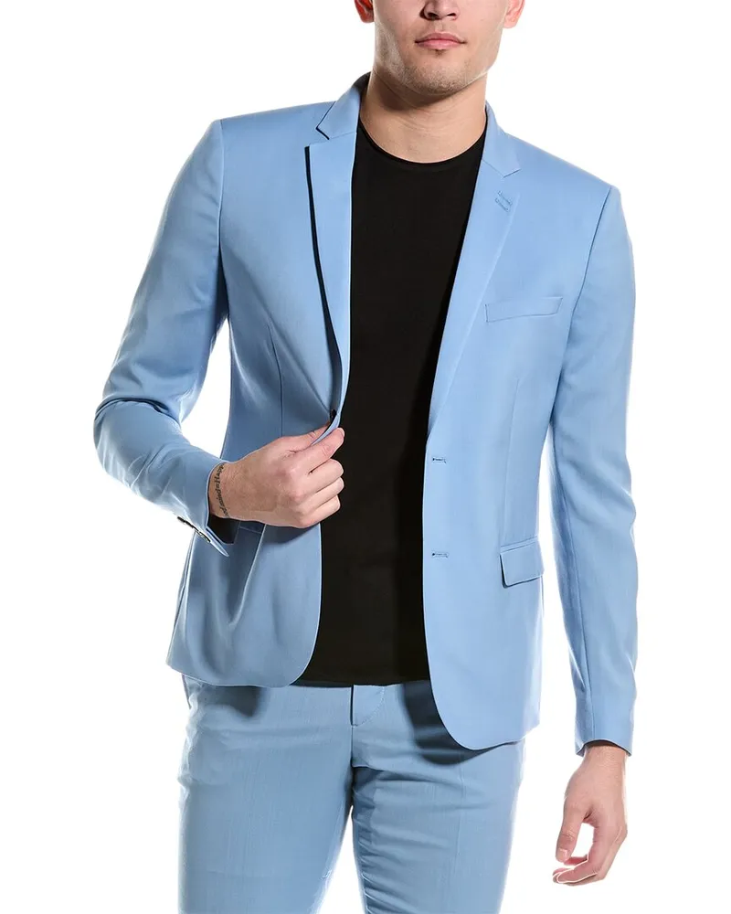 The Kooples Wool Suit Jacket Blue