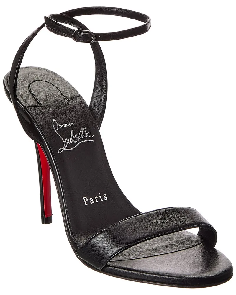Christian Louboutin Miss Z 100 Leather Sandal Black