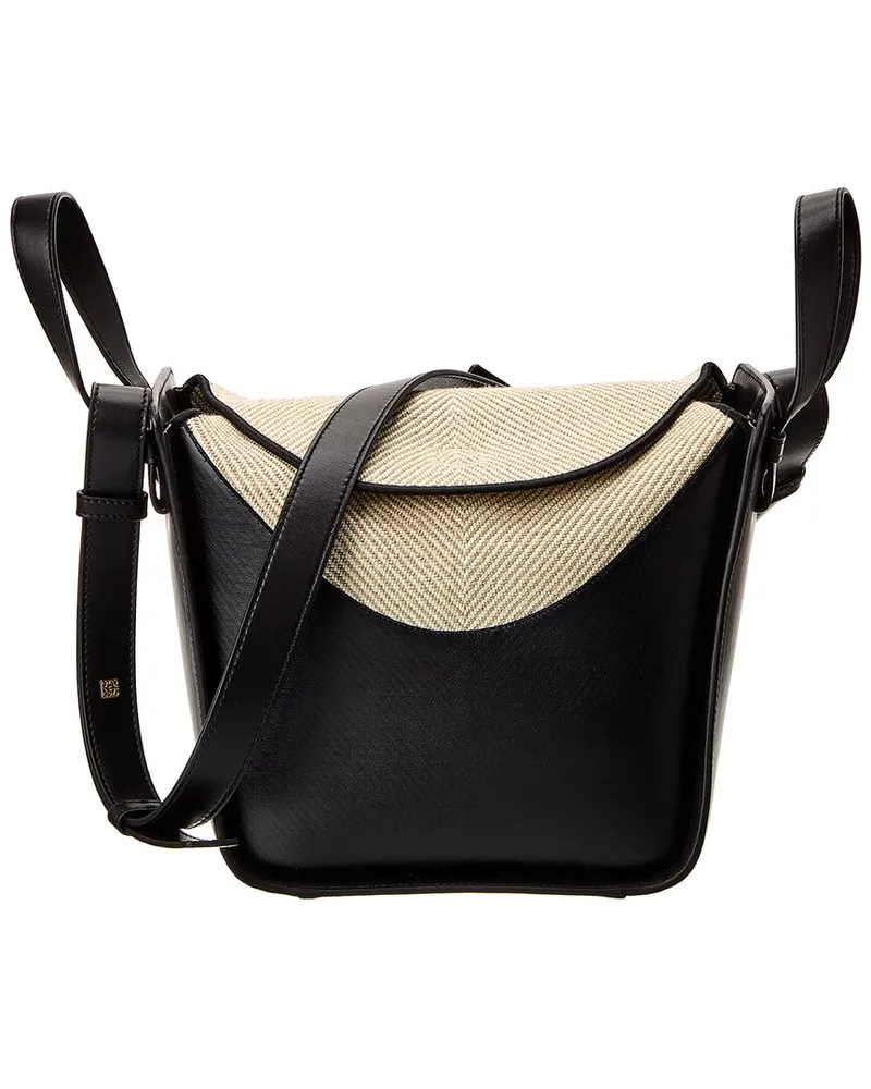 Loewe Compact Hammock Leather Hobo Bag Black