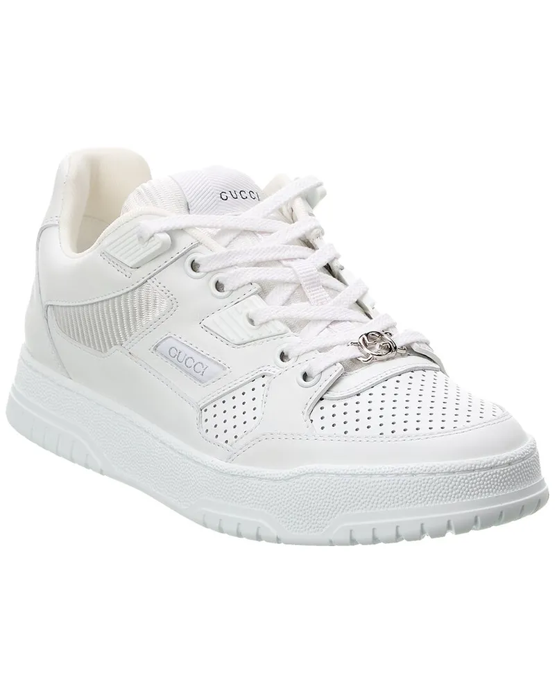 Gucci Logo Leather Sneaker White