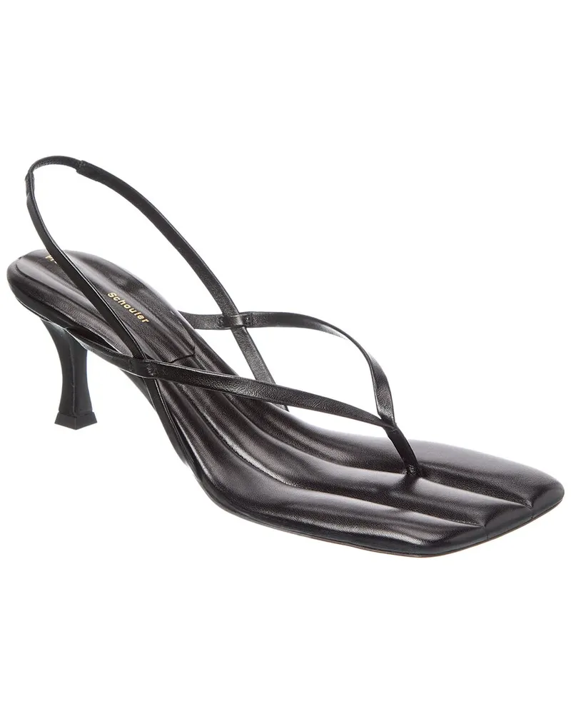 Proenza Schouler Leather Slingback Sandal Black