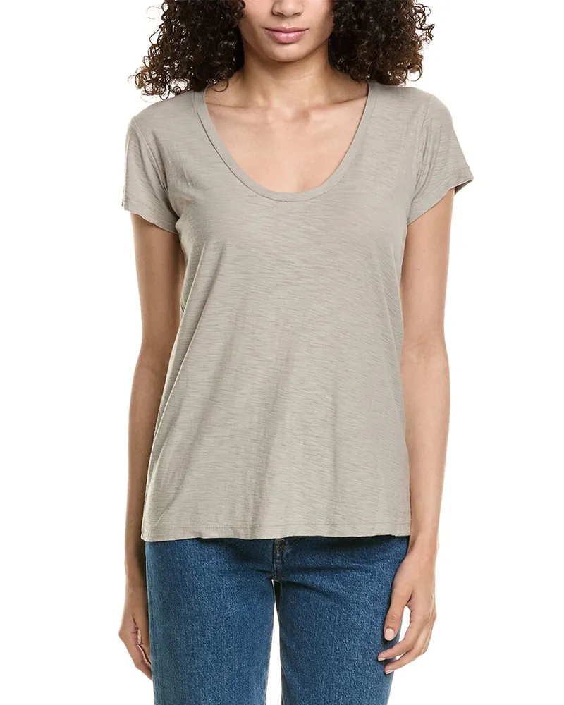 James Perse Solid T-Shirt Nocolor