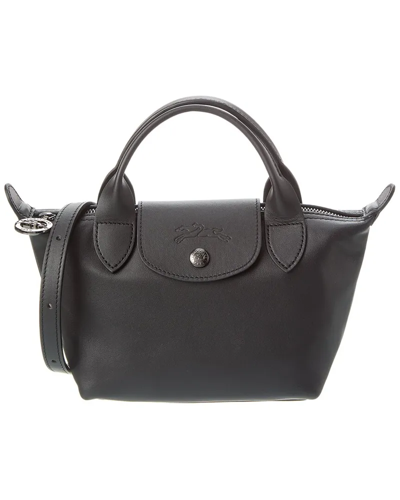 Longchamp Le Pliage Xtra XS Leather Handbag Black