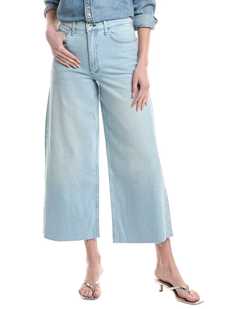 Rag & Bone Serena Crop Wyncote Wide-Leg Jean Blue