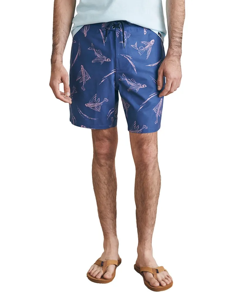 Faherty Sunwashed Boardshort Blue