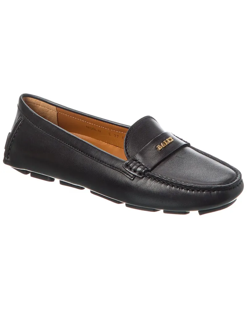 Bally Nicol O Leather Loafer Black
