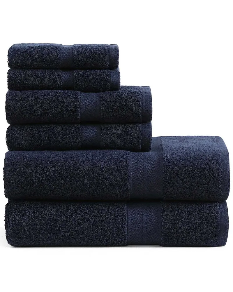 Tommy Hilfiger 200 Thread Count Modern American Solid Carded Cotton Z-Twist 6pc Towel Set Nocolor