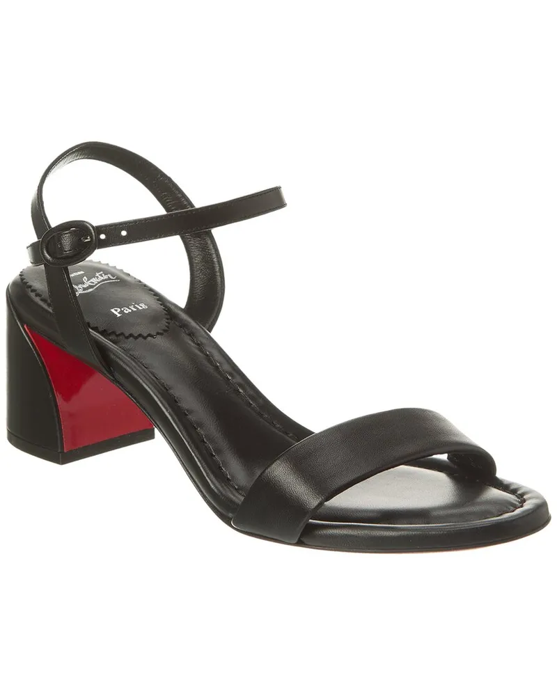 Christian Louboutin Miss Jane 55 Leather Sandal Black