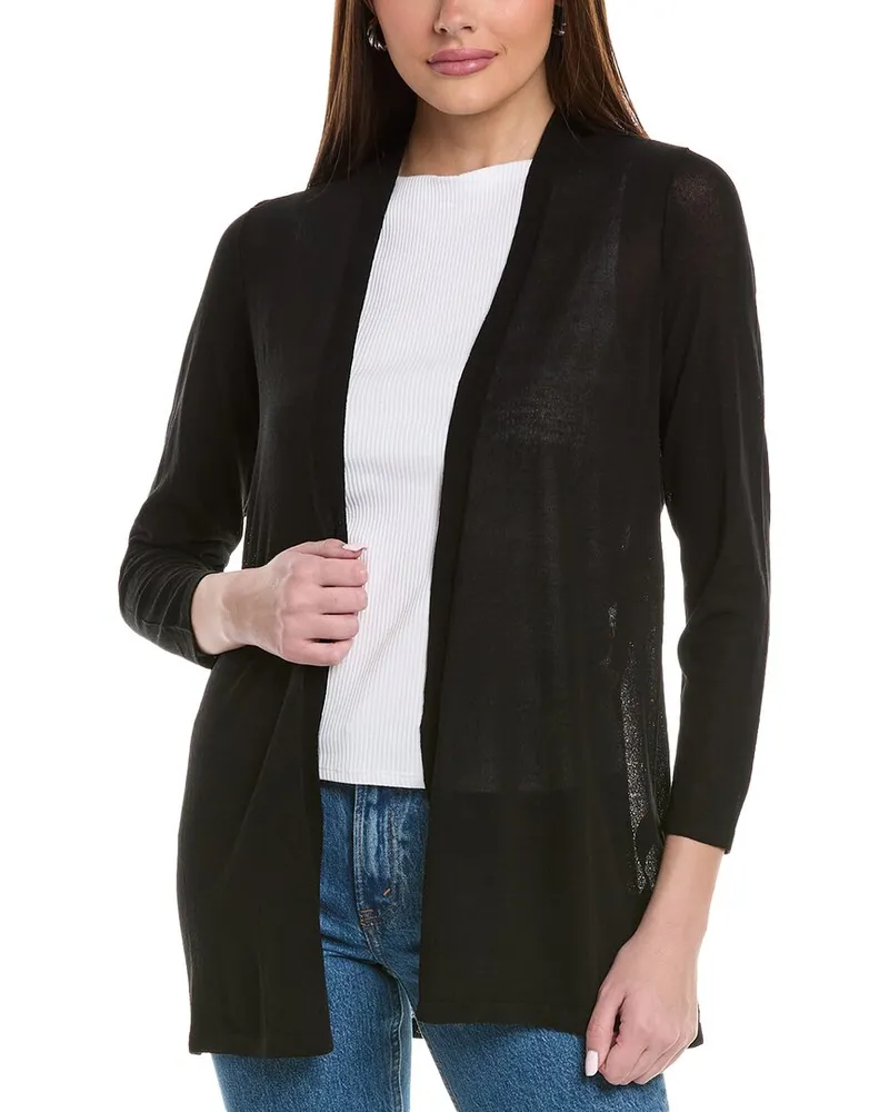 Eileen Fisher Petite Basic Cardigan Black