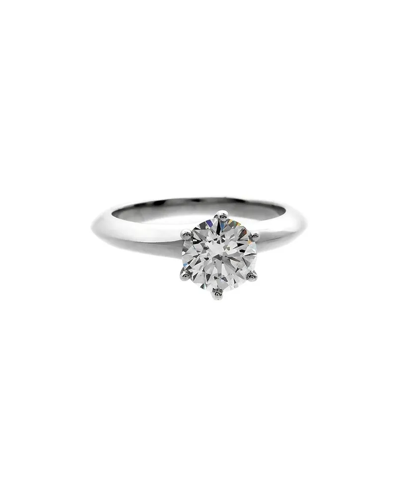 Tiffany & Co. Platinum 0.96 ct. tw. Diamond Solitaire Ring (Authentic Pre-Loved Nocolor