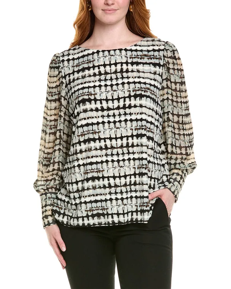 Anne Klein Plus Top Black